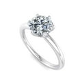 thumbnail image 4 of Eterna Jewel 1.5 Ct Round Cut Lab Created Diamond Engagement Ring - 14K White Gold Over - Wedding Solitaire Simple Ring for Women - Stunning Gift - Ideal for Proposals, Anniversary, and Birthdays, 4 of 7