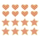 thumbnail image 1 of Uxcell 18 Pcs Parches Bordados de Corazón Estrella a Planchar apliques Parches para Chaqueta Colección de Denim Ropa Vestidos Sombreros Jeans Accesorio DIY, Amarillo/Rojo Rosa, 1 of 6