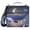 Cute Whale Floating in Nigh, variant on 3 Ring Zipper Binder with Shoulder Strap Waterproof Trapper Keeper 2 Inch D-Ring 500 Sheets Capacity Solar Eclipse
