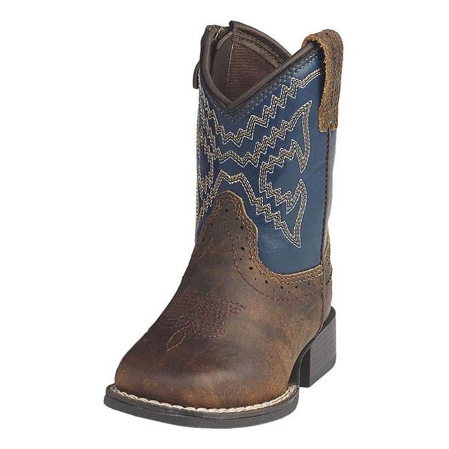 Ariat A44100120207 Toddler Boys Lil Stompers Deadwood Boots, Brown