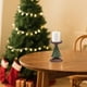 thumbnail image 4 of Candelabro de árbol de Navidad con base de madera, decoración europea de resina, centro de mesa creativo, soporte de vela artesanal ecológico, adorno festivo para el hogar., 4 of 5