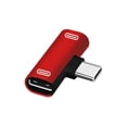 thumbnail image 2 of 3-i-1 USB Dubbel Typ-C Adapter Ljudkontakt Laddning Hörlurar Aux {Db}, 2 of 4