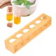 thumbnail image 5 of 6/24 ranuras Natural de bambú esmalte de uñas caja de almacenamiento para 6 soporte de rejilla Yuyangstore Soporte de aceite esencial, 5 of 8