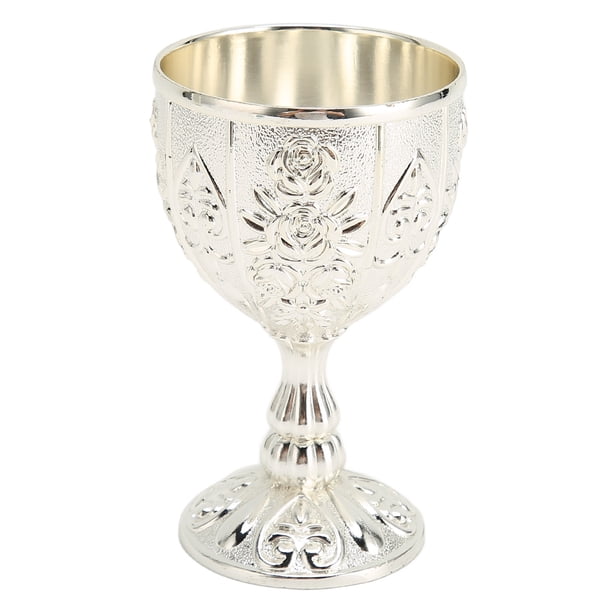 Copas De Copa, Taza De Vino De Metal Con Copa De Vino Vintage Venta De Vino Patrón De Flores Vintage Detalles Exquisitos Copa De Vino De Metal Para La Decoración Del Hogar Copa