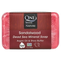 One with Nature Dead Sea Mineral Bar Soap, Sandalwood, 7 oz (198 g)