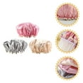 thumbnail image 4 of Gymnture Shower Hair Bath Caps Hat Cap Cover Satin Waterproof Hats Reusable Bonnet Elastic Bathing Head Spa Food Treatments Nets, 4 of 10