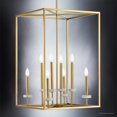 thumbnail image 3 of Urban Ambiance Luxury Luxe Hall & Foyer, Size: 30-1/2"H x 20"W, with Transitional Style Elements, Palladian Gold Finish and White Silk Shade, UHP2634, 3 of 7