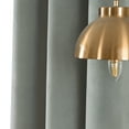 thumbnail image 5 of PHOENIGON Velvet Solid Color Metal Grommets Room Darkening Curtain Panels (Set of 2 ), 5 of 11