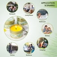 thumbnail image 6 of SCENTORINI Natural Citronella Candles for Outdoor, 15 oz Lemongrass Essential Oils Travel Tin Candles for Patio, 6 Pack, 6 of 8