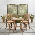 thumbnail image 2 of BrylaneHome Outdoor Décor Furniture Weather Resistant 3 Piece Bellagio Bistro Set Table Chair With Antique Finish Home Patio Porch Yard, 2 of 3