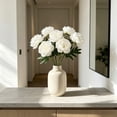 thumbnail image 4 of Springs Flowers Artificial Silk Peony Bouquets Wedding Home Decoration,Pack of 1 (Spring White), 4 of 6