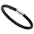 thumbnail image 1 of Pulsera de cuero para hombres y mujeres Pulsera brazalete Pulsera para Negro, 1 of 8