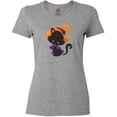 thumbnail image 3 of Inktastic Halloween Cat, Cute Cat, Black Cat, Witch Hat Women's T-Shirt, 3 of 5