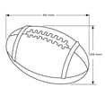 thumbnail image 2 of Richelieu Bp934800 Expression 2-1/16" Designer Cabinet Knob - Football Pattern, 2 of 2