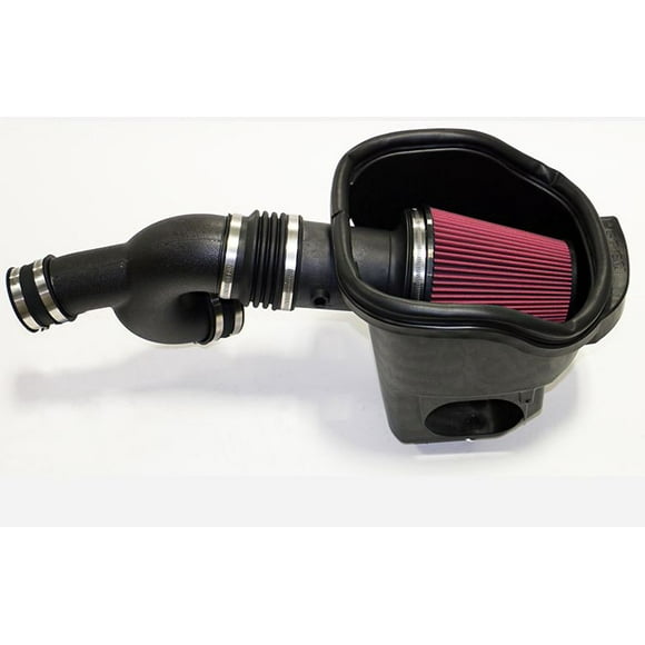 Fits 2015-2016 Ford F-150 Roush Performance Kovington Cold Air Intake 421981 Black Tube; Synthetic Fiber Filter; With Air Box