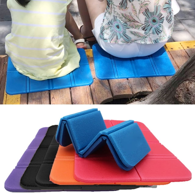 Neinkie Tapis de Siège Portable Coussin de Siège Pliable Tapis en Mousse Imperméable Coussin de Siège Extérieur Pliable Coussin Isolé Pliant Tapis d'Assise en Mousse pour Camping Pique-Nique Parc Randonnée