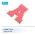 thumbnail image 3 of Uxcell Chenille Letter x Patches Large Size 3.15"x3.15" 3PCS(Hot Pink) Shape A, 3 of 7