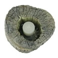 thumbnail image 2 of 6.75" Eye-Catching Textured and Rustic Woodland Tree Trunk Candle Holder, 2 of 3