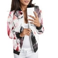 thumbnail image 1 of Veste Décontractée Légère à Imprimé Floral pour Femmes, Col Montant, pour Sports Quotidiens, 1 of 5