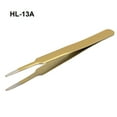 thumbnail image 1 of Stainless Steel Tweezers High Hardness Jewelry Watch Repair Tool for Watchmaker HL-13A, 1 of 9