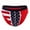 Red, variant on Mens Underwear Sport Breathable Comfortable Youth Flag Pattern Underwear Mid-waist Briefs