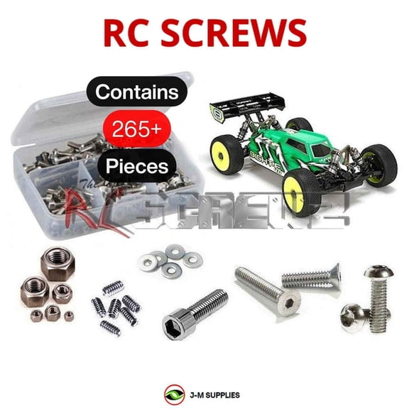 RCScrewZ Stainless Steel Screw Kit los086 for Losi 8ight-E 4.0 1/8th #TLR04004 RC Car | SET