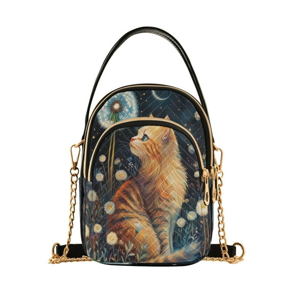 Cross Body Fashion Shoulder Waist Purse Bags Feline Wonder Pocket Handbags