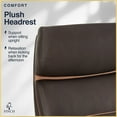 thumbnail image 5 of Finch Neo Two Mid Back Modern Office Chair with Gentle Ergonomic Contours Brown, 5 of 8