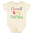 thumbnail image 3 of Inktastic I Love My Memaw Girls Baby Bodysuit, 3 of 5