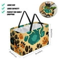 thumbnail image 2 of Dog Paw Print Large Reusable Foldable Oxford Cloth Shopping Bag with Collapsible Bucket, Storage Box, and Laundry Bag, 2 of 7