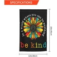 thumbnail image 3 of Hope Love Equality Inclusion Kindness Garden Flag 12.5 X 18 In Peace Outdoor Floral Mini Yard Flag House Flags Double-Sided Farmhouse Sign For Home Garden Decoration, 3 of 6
