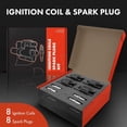 thumbnail image 2 of A-Premium Set of 8 (Blue) Round Ignition Coil Pack and Iridium Spark Plugs Compatible with Chevrolet Silverado GMC Sierra 1500 2500 Tahoe Yukon Buick Cadillac Hummer, 2 of 8