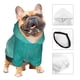 thumbnail image 3 of Fotbe Teal Turquoise1 Sudadera con Estampado para Perros Pequeños – Suéter con Capucha para Mascotas, Tela Suave de Forro Polar con Bolsillo-Small, 3 of 7