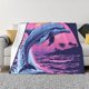 thumbnail image 1 of Balery Hawaiian Beach Dolphin Manta de Franela con Dibujo, Lujo Ultra Suave y Cálido, Antipelusa y Resistente a las Arrugas para Cama, Sofá, Camping -80"x60", 1 of 6