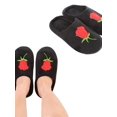 thumbnail image 6 of Topumt Women House Slipper Fuzzy Rose Plush Indoor Outdoor Anti-Skid Home Shoes, 6 of 8