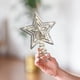 thumbnail image 5 of Ganfancp Estrella de Navidad Decoración de La Parte Superior Del Árbol Iluminación Decoración Navideña Estrella de La Parte Superior Tridimensional Estrella Hueca de Cinco Puntas Estrella de La Parte, 5 of 6
