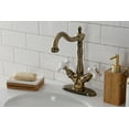 thumbnail image 2 of Kingston Brass KS1493PX Vessel Standard Mount Bathroom Faucet, Antique Brass, 2 of 4
