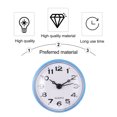 thumbnail image 5 of RENACLIPY Silent Bathroom Clock Blue PVC Timekeeping 1Pcs 3x3in, 5 of 9