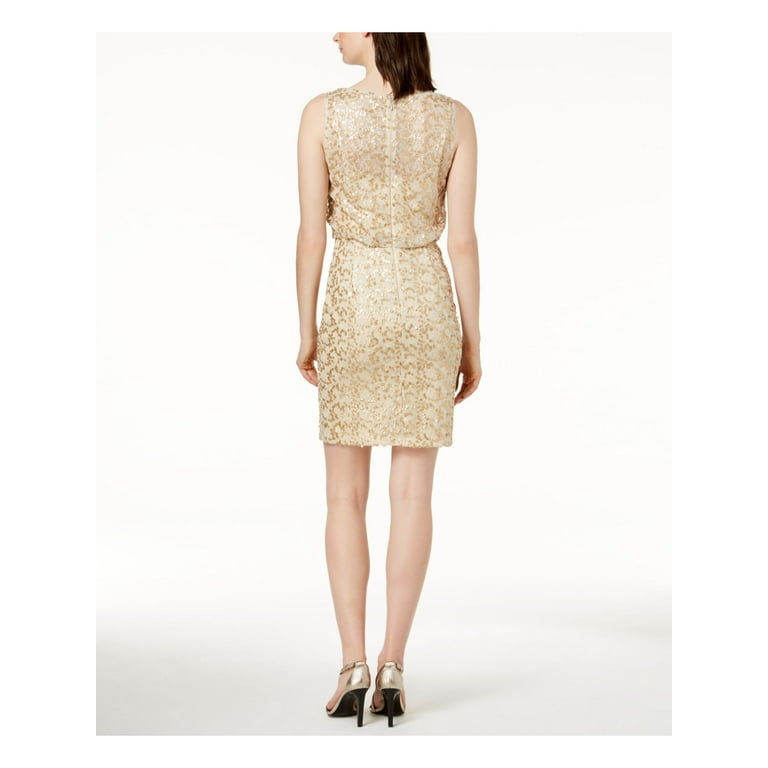 Calvin klein sequin blouson gown sales