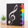 thumbnail image 2 of Sheet Music Folder, 60 Pages, Sheet Music/Holder,Fits Letter Size A4, Writable & Detachable Choir Folder Black, 2 of 5