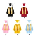 thumbnail image 2 of fastboy Graduation Cap And Gown Set For Boys And Girls Kindergarten Graduations Kids Graduation Gown Cap Set C, 2 of 6