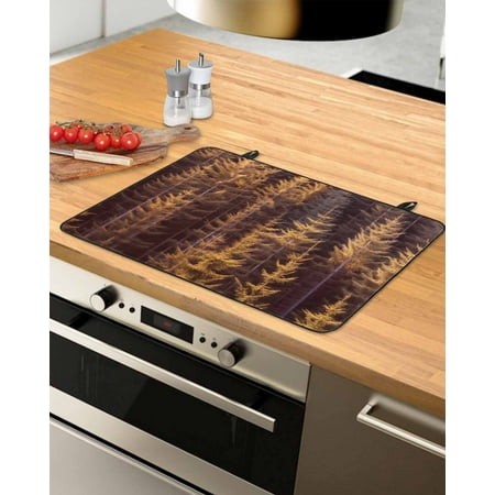 

Yellow Forest Stove Top Covers for Electric Stove Heat Insulation Fireproof Glass Cooktop Cover Counter Top Glass Stove Cover for Prevent Scratches 36 x21 Pine Tree Summer Botanical Modern Art