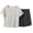 Gray, variant on HAOTAGS Teen Girls Summer Short Sleeve Outfit Set (2-17) Soft Modal Cotton Two-Piece Lounge Sleepwear Pink Size 5T