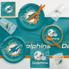 Miami Dolphins Game Day Party Supplies Kit for 8 Guests