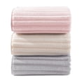 thumbnail image 2 of Coral Velvet Face Towel Set Highly Absorbent Quick Dry Soft Striped Washcloth for Bathroom Gym Travel 3 Pack, 13.77 X 29.52 Inch, 2 of 6