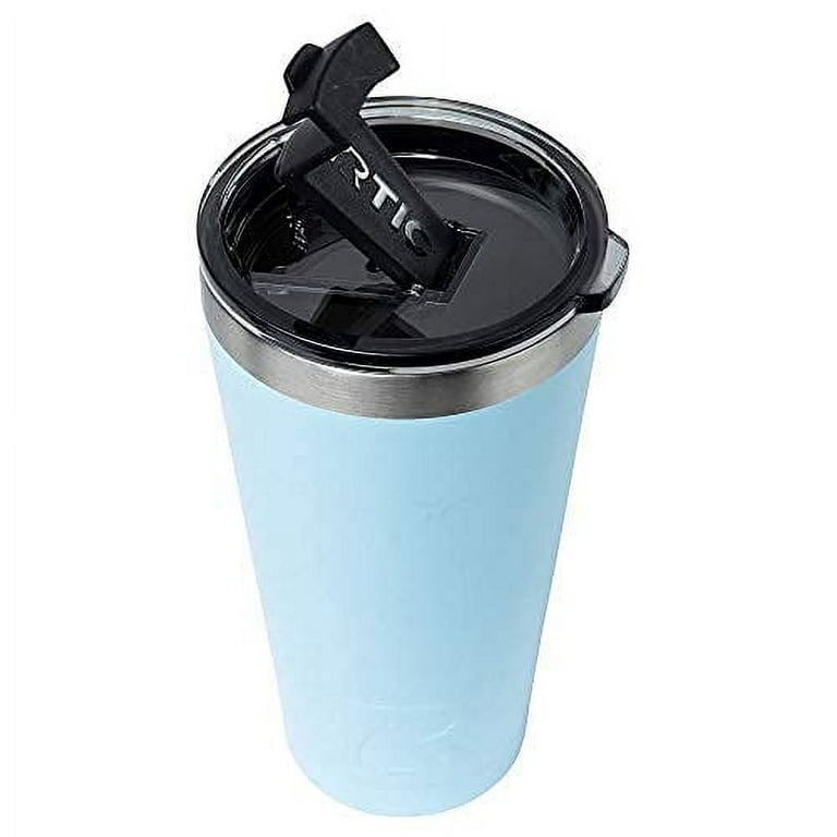 RTIC 16 oz Coffee Travel Mug with Lid and Handle, Stainless Steel Vacuum-Insulated  Mugs, Leak, Spill Proof, Hot Beverage and Cold, Portable Thermal Tumbler Cup  for Car, Camping, Beach 