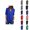 Blue-1, variant on Fall Shirts for Women 2025 Long Sleeve Half Zipper V-Neck Loose Fit Casual Chiffon Shirt Blouse Tops