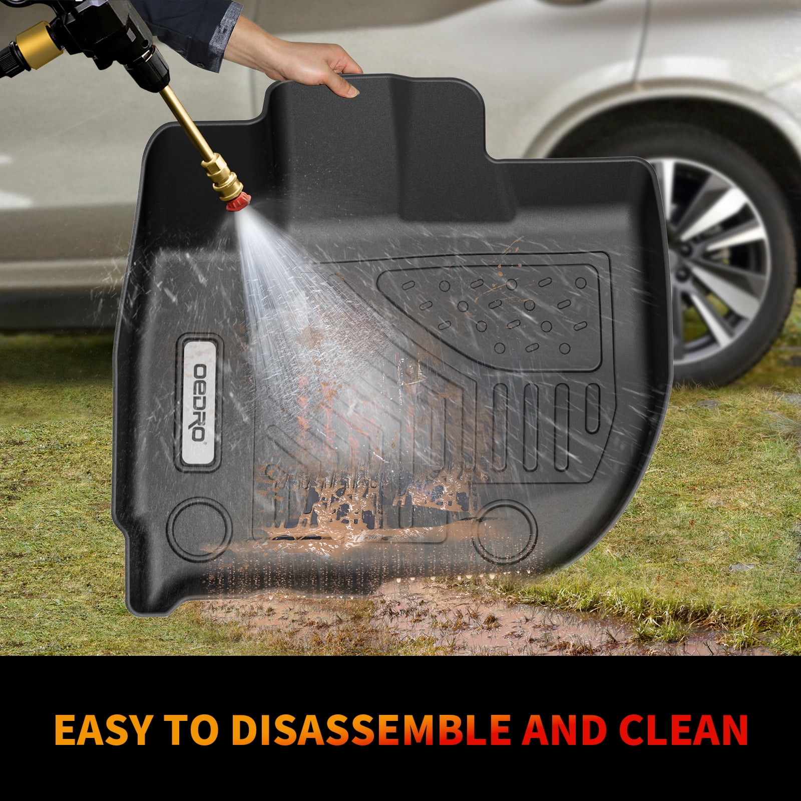 RVNI Floor Mats Liner compatible with 2016-2022 Honda HR-V 3D Molded TPE All-Weather