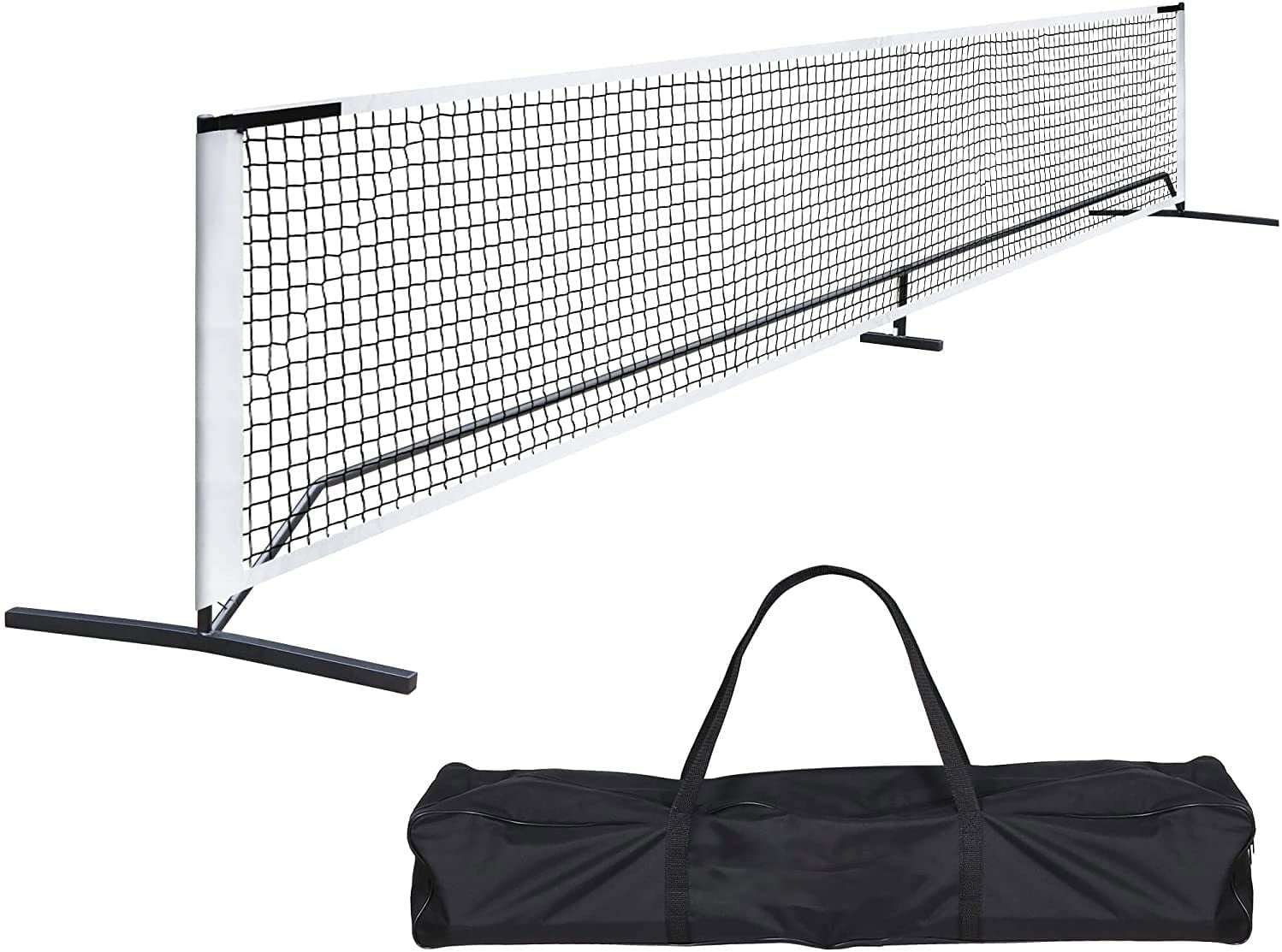 Zeny 22FT Portable Pickleball Tennis Net W/Stand & Net &Carry Bag Steel Poles Ou 