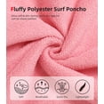 thumbnail image 4 of Poncho de surf Abahub para hombre y mujer, de secado rápido, rosa, L, 4 of 7